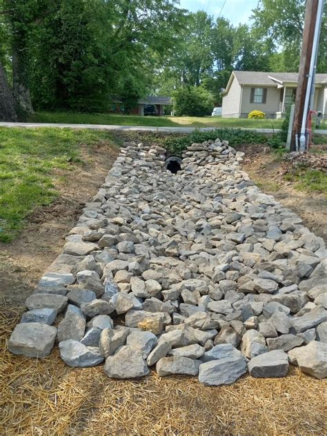 building ditch around yard drainage